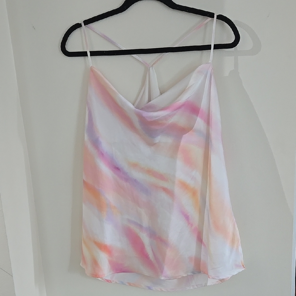 Pink and Orange Sleeveless Camisole